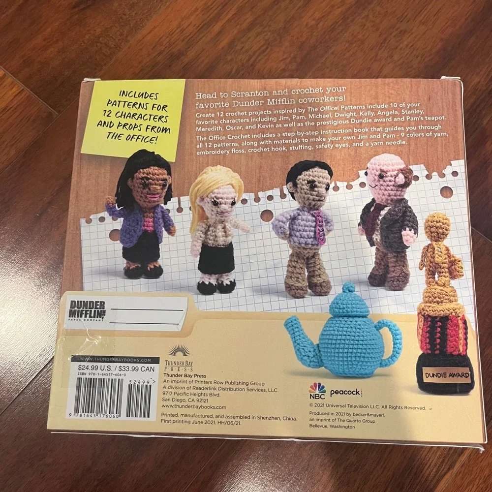 The Office Crochet Kit Dunder Mifflin Characters Jim Pam Michael Dwight New